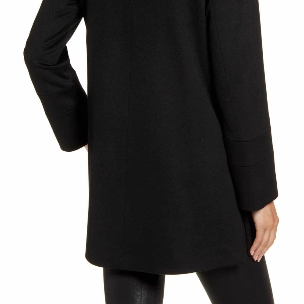 FLEURETTE Stand Collar Wool Car Coat - Picture 4 of 15